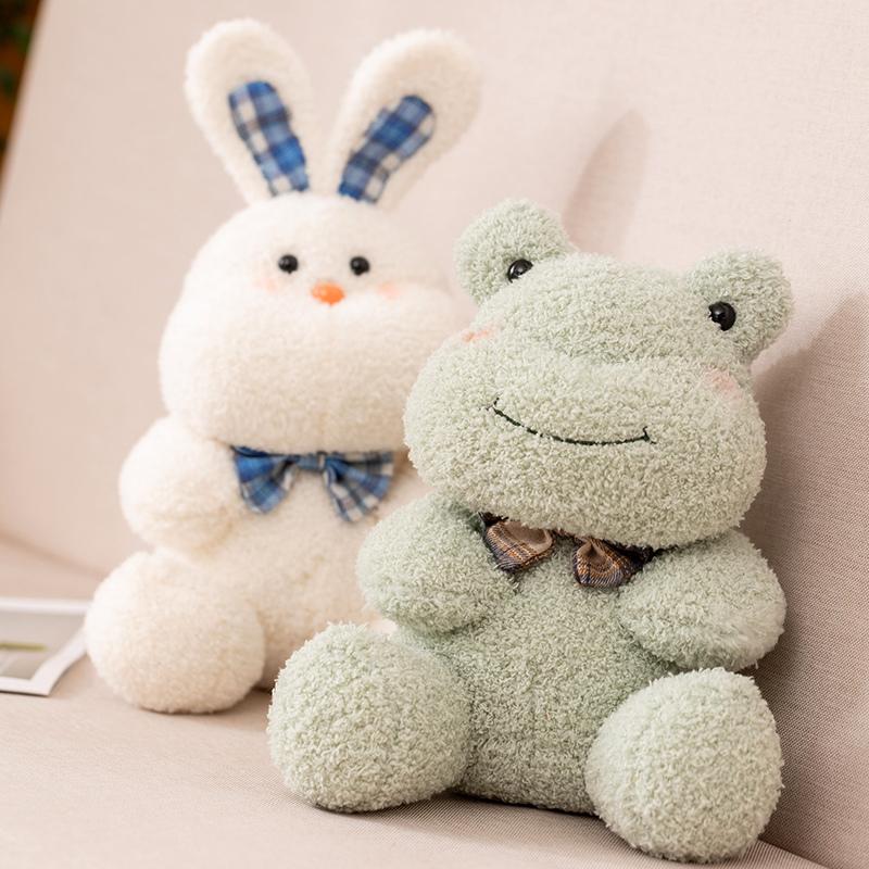 Cute Soft Kawaii Hag Plush Doll Bear Tiger Rabbit Frog Pig Doll Plush Toys Dec Kids Love Christmas Birthday Gifts