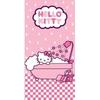 Serviette de toilette - HELLO KITTY - Rose - 1 personne - 100% coton - Style classique