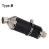 51mm Oval Straight Stainless Steel Exhaust Tailpipe for Motorcycle Modification