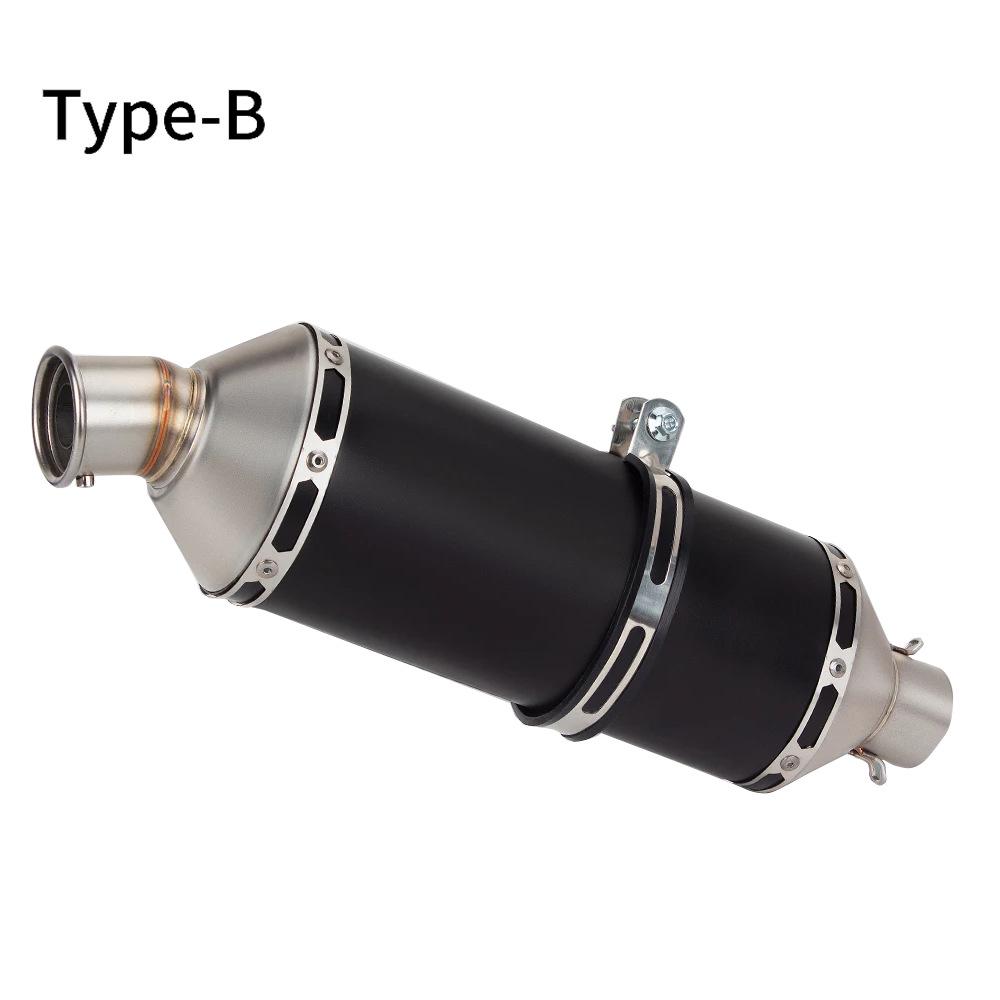 51mm Oval Straight Stainless Steel Exhaust Tailpipe for Motorcycle Modification