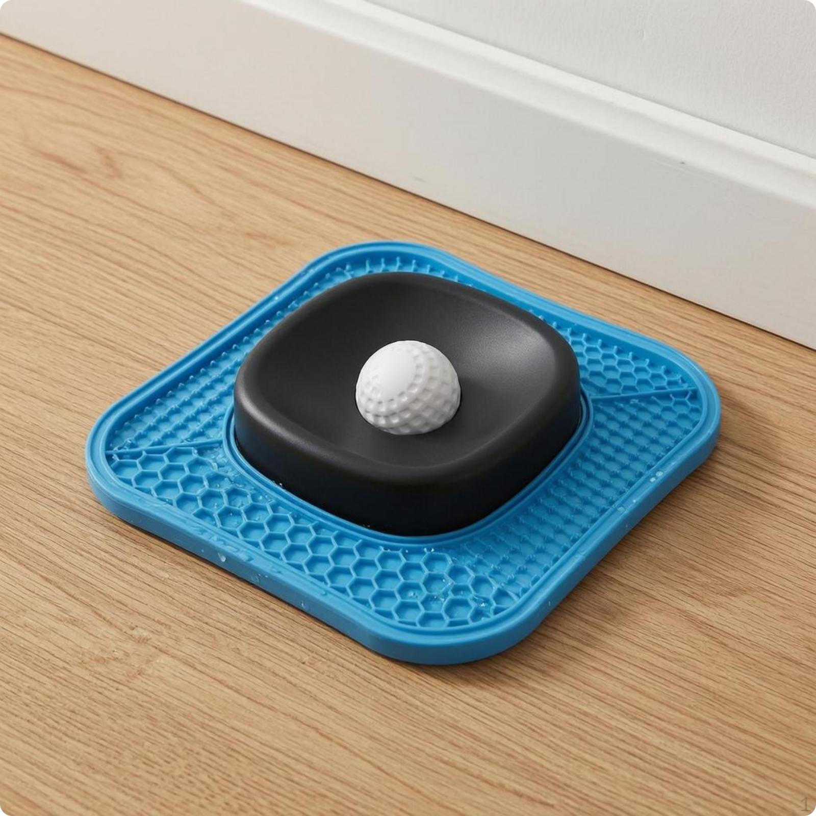 SlowFeeding Lick Bowl Easy to Clean AntiSlip Licking Surface Feeder Textured Removable Black White Ball
