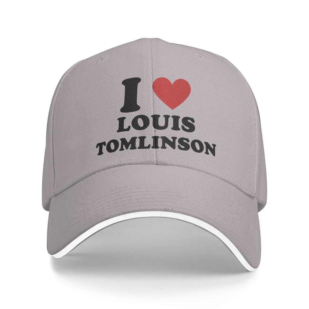 I love Louis Tomlinson Baseball Cap  y2k Cute Trucker Hat Summer Female Male Outdoor Gym Baseball Caps