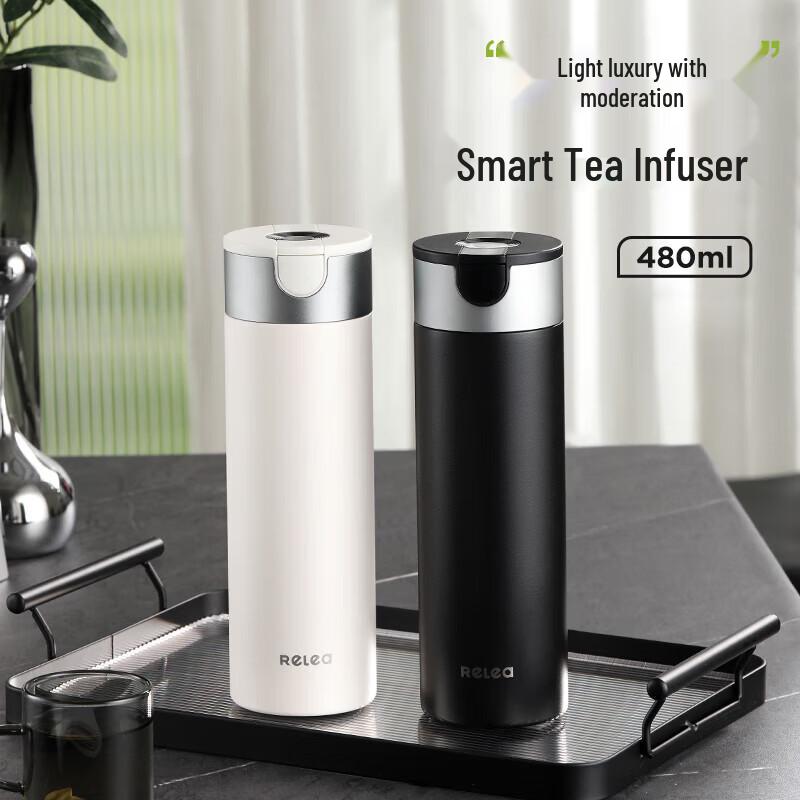 RELEA 316L Smart Temperature Display Tea Infuser Mug