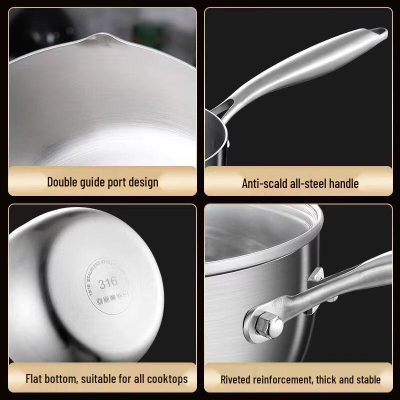Yicang Thickened Stainless Steel Yukihira Pot