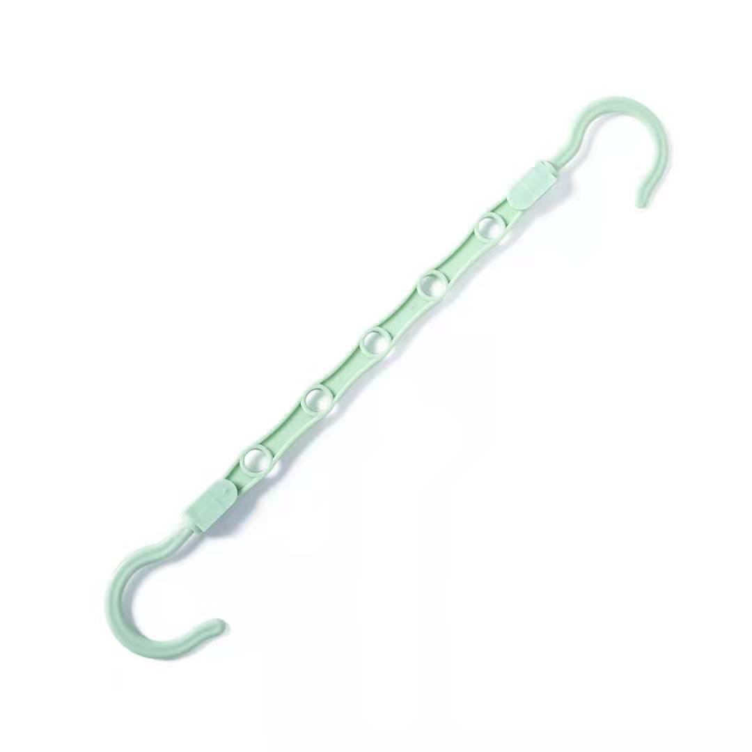 1 шт. волшебные вешалки, экономящие место, вешалки для шкафа, вешалка для экономии места, органайзер, многофункциональные вешалки, прочный пластик для хранения тяжелой одежды светло-зеленый