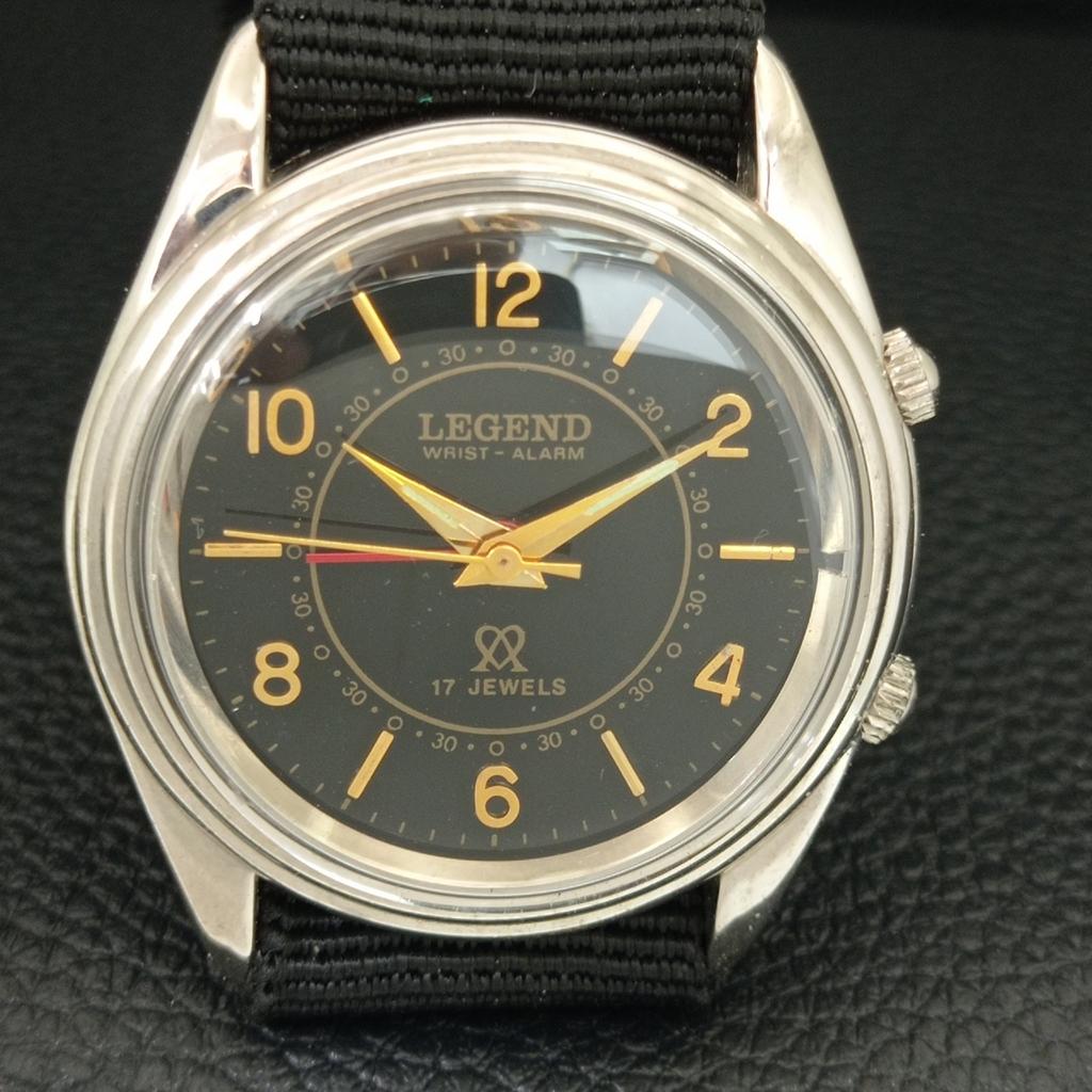 REFURBISHED VINTAGE LEGEND HAND-WINDING SWISS MENS ALARM WATCH a707511-1