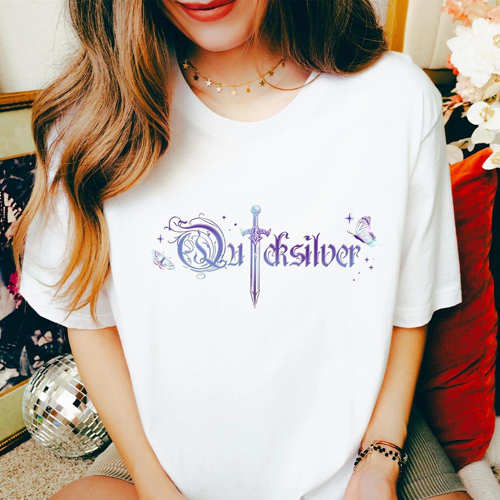 Damen Vintage Quicksilver Buch von Callie Har Unisex Shirt Lustiges Ro Unisex-Tasy Merch Eisvogel Buchliebhaber Outfit Buch T-Shirt Streetwear