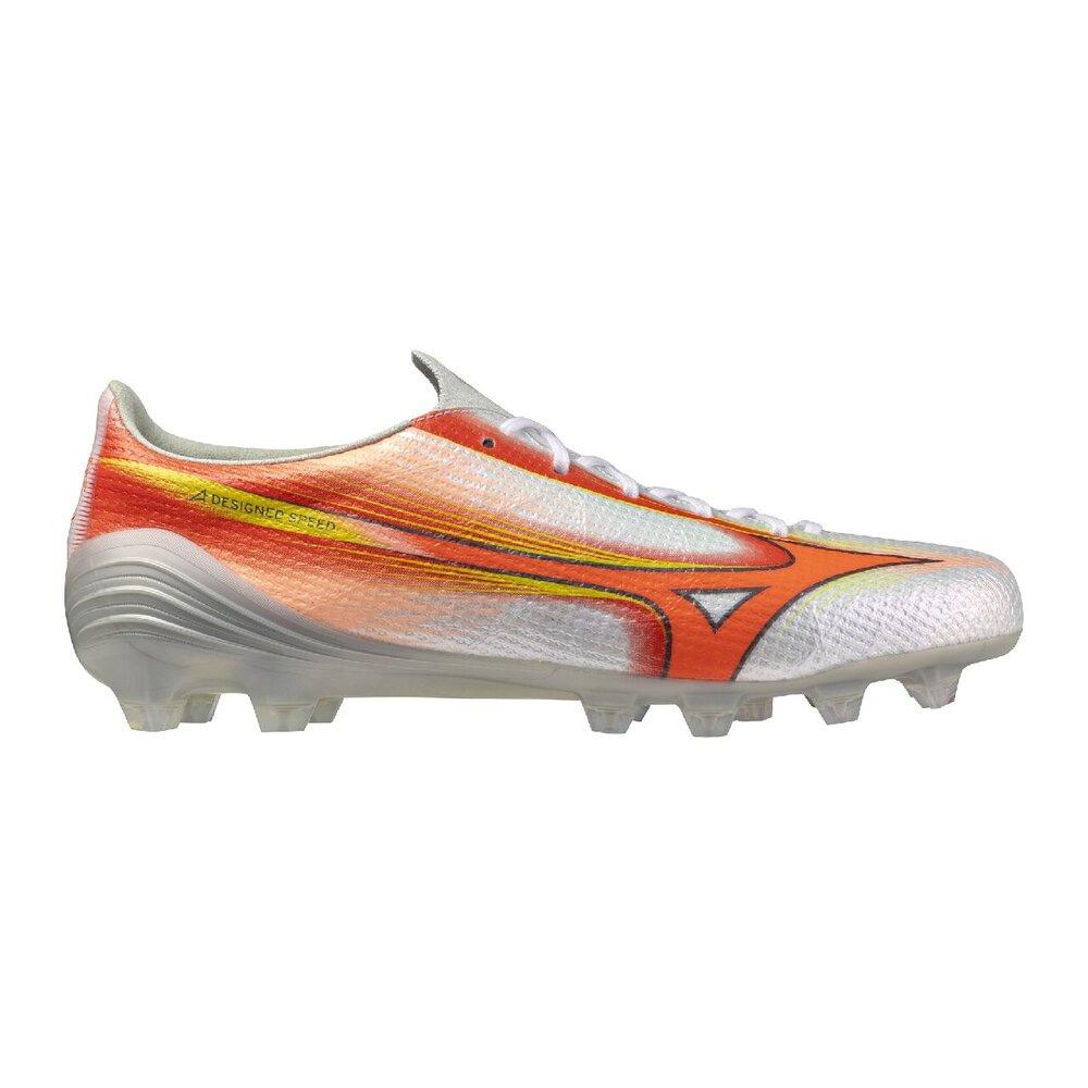 Mizuno Alpha 3 Comfortable Rebound Soccer Shoes Unisex Soccer Shoes Orange White P1GA266054
