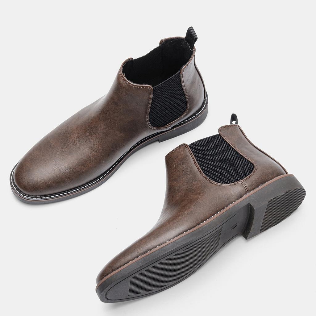 Boots Men Brand Retro Comfortable Casual Fashion 2026 Boots Leather