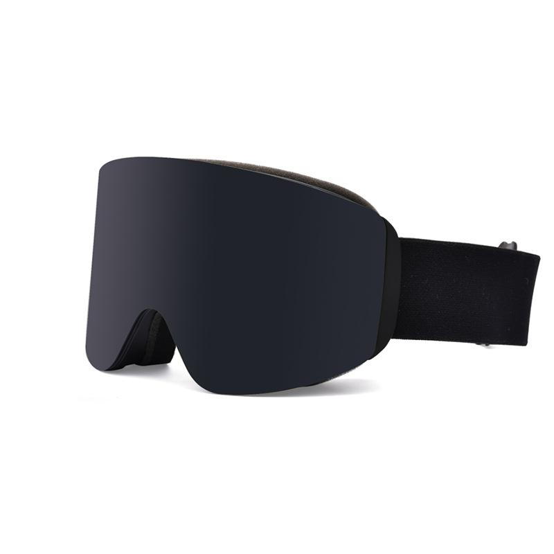 

Магнитные горнолыжные очки, популярные спортивные очки для альпинизма, цилиндрические двухслойные противотуманные горнолыжные очки UF039Black Frame Gray Pie