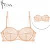 Reggiseno senza spalline ultrasottile da donna sexy con ferretto push-up