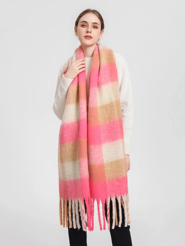 NY Luksus Vinter Tykk Varm Skjerf Dame Kasjmir Sjal og Wraps Pashmina Halsduk Bufanda Dame Lang Dusk Echarpe