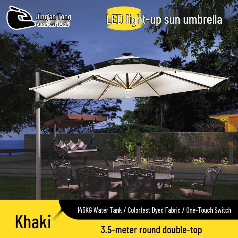 Jing'an Tong Outdoor LED Sunshade Umbrella