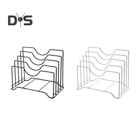 Pot Lid Stand Rack Kitchen Pan Organizer High Stability Multi-Functional Space-Saving Kitchen Baking Tray Cutting Board Holder