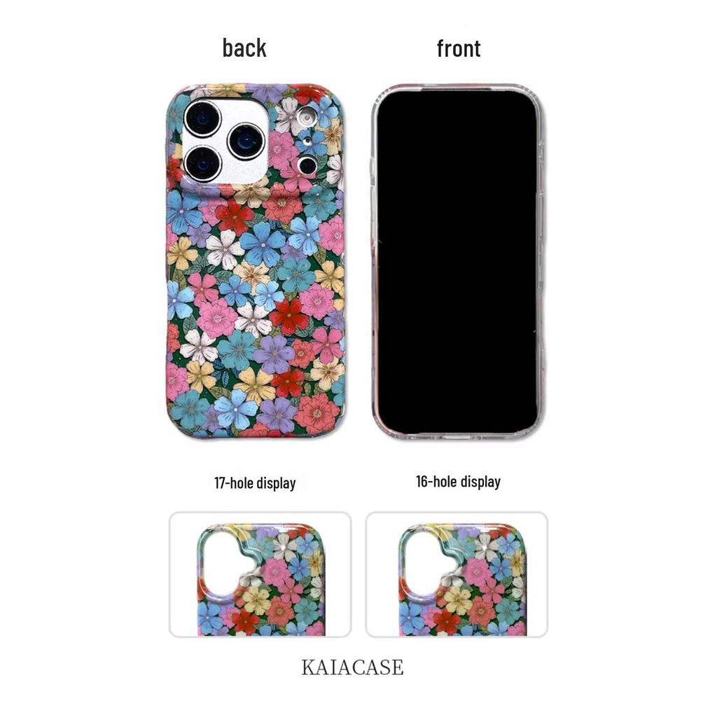 Colorful Spring Floral Oil Painting Case for iPhone 7 Pro Max/6 Pro