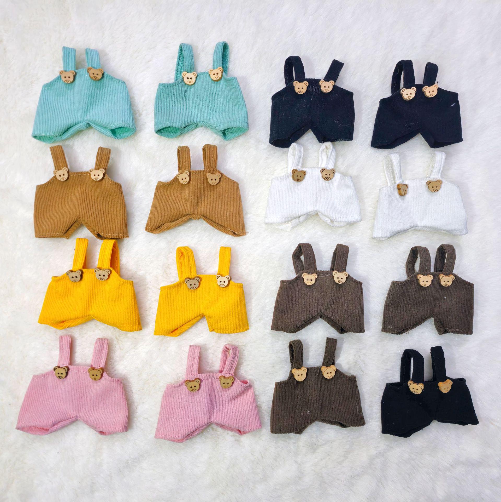 

10cm ShellieMay Doll Overalls & 15cm Doll Cotton Shorts Keychain Clothing Set