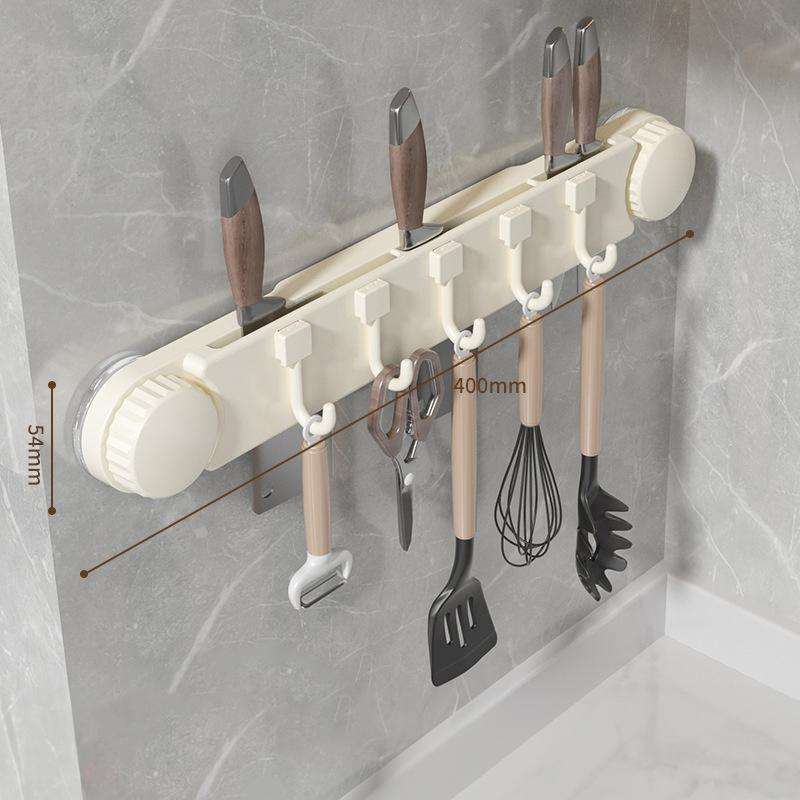 Household Kitchen Plastic Suction Cup Hook Storage Rack Wall Hanging Space Saving Kitchen Supplies Storage Rack 2700₽