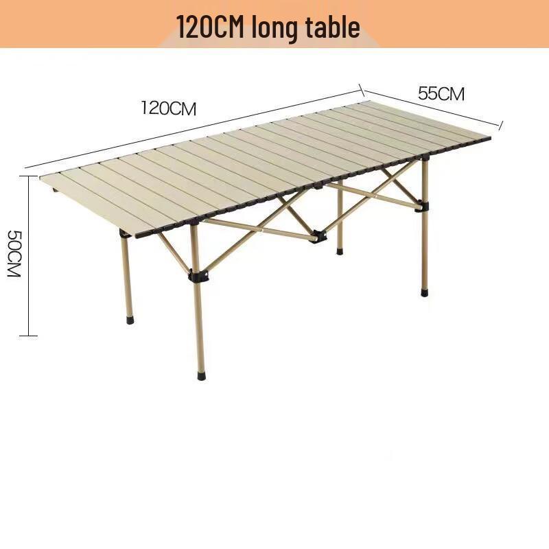 Linpan Carbon Steel Portable Camping Roll-Up Table