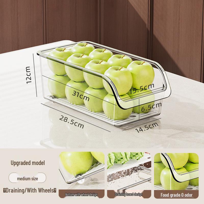 Transparent Egg Rack & Fresh-Keeping Refrigerator Drawer Box