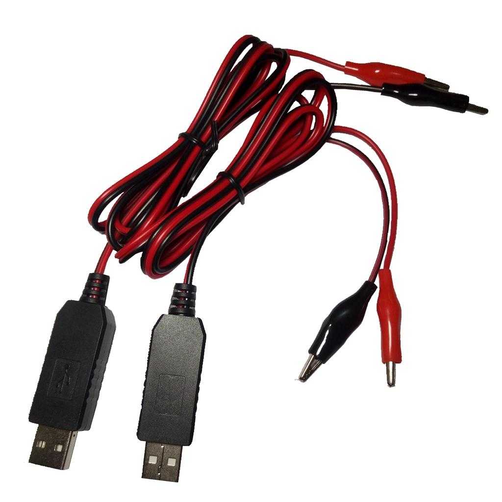 AA AAA Battery Eliminator USB 5V to 1.5V/3V4.5V Step-down Clip Cable Battery Eliminator Converter For Clocks Remote