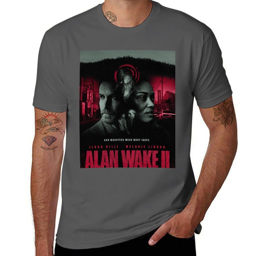 Alan Wake Tshirt Casual All Match Short Sleeve Tshirt