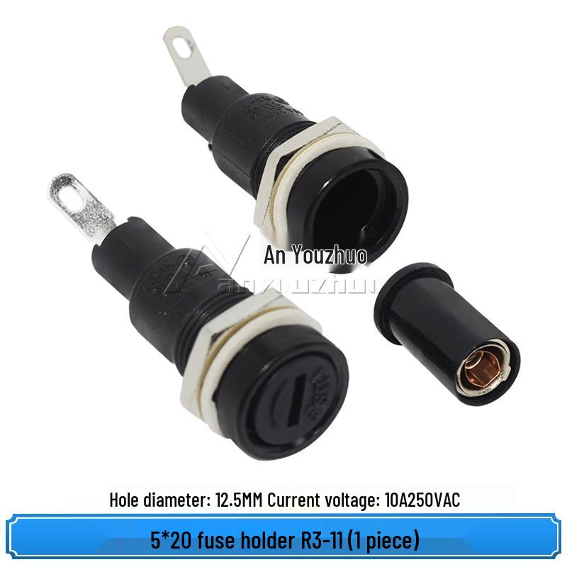 5x20mm Fuse Holder R3-11 for 12V/24V 10A 250V, PTF45/PTF50 Types