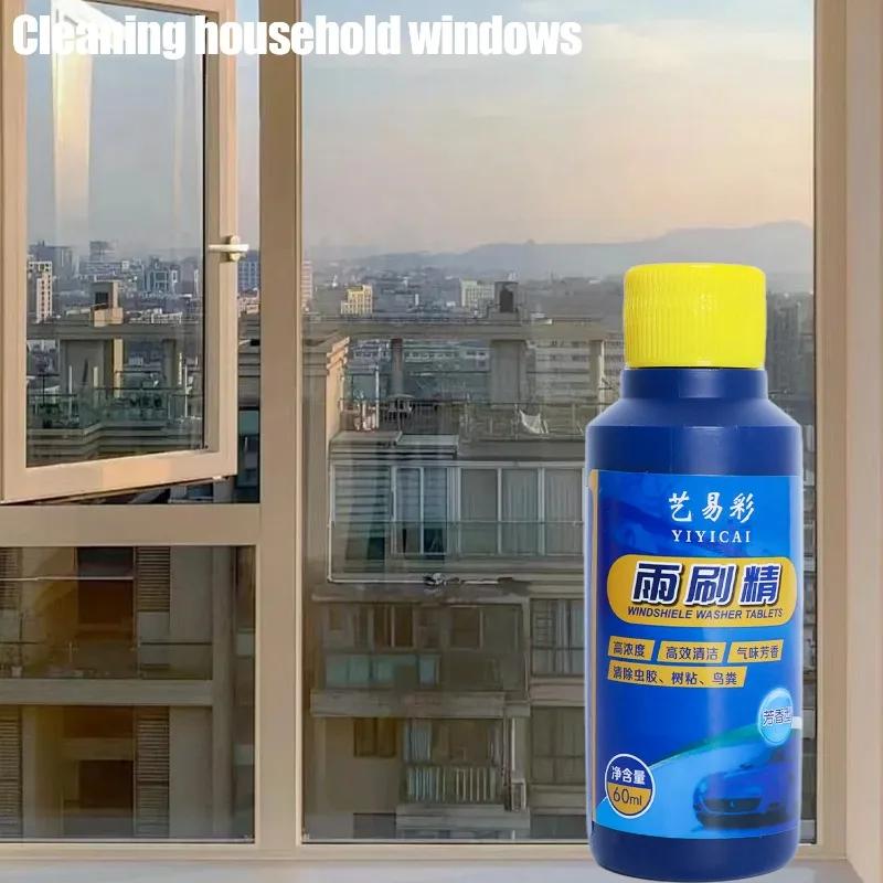 Windshield Washer Fluid 60ml Concentrated Dirt Remover Fragrant Automotive Windscreens Glass Cleaner Car Cleaning Tools