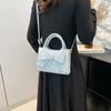 Premium sweet bow bag women's new niche handbag shoulder messenger bag small square bag