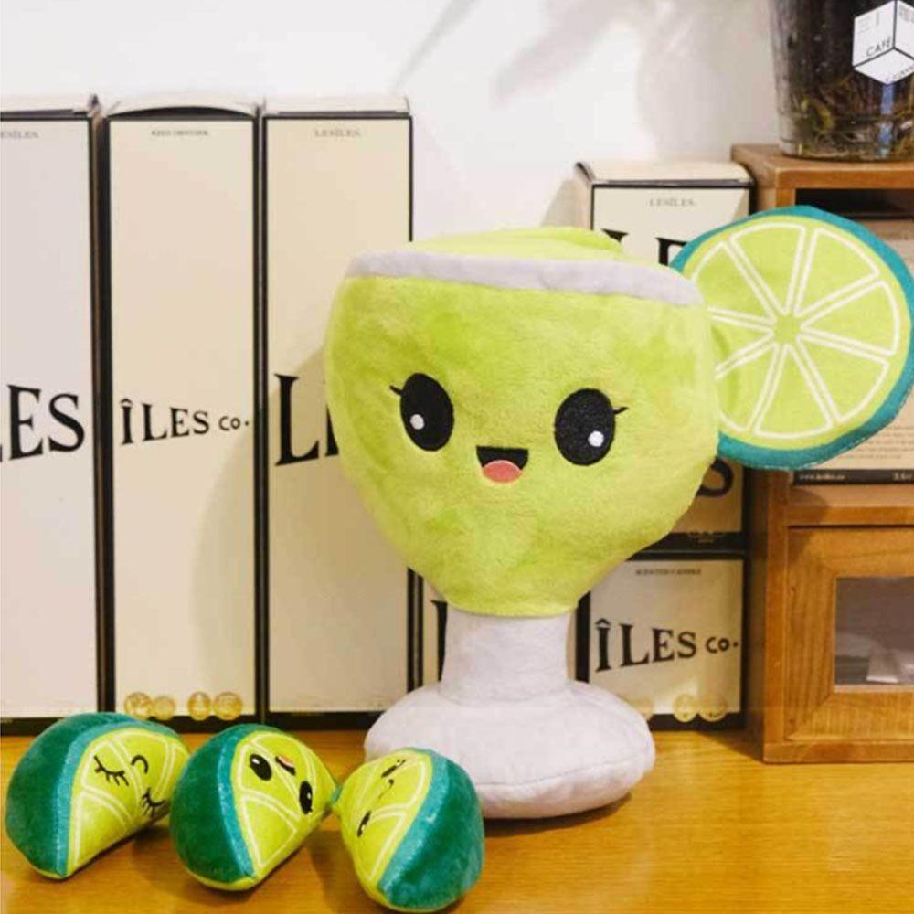

Plush Lemon Cup Dog Toy Relieve Boredom Pet Food Hidin Toy Creative Dog Squeaky Toy Train