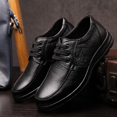 Shoes Soft Bottom Soft Casual Shoes Men Leather Shoes Men Business Big Head Leather Shoes
