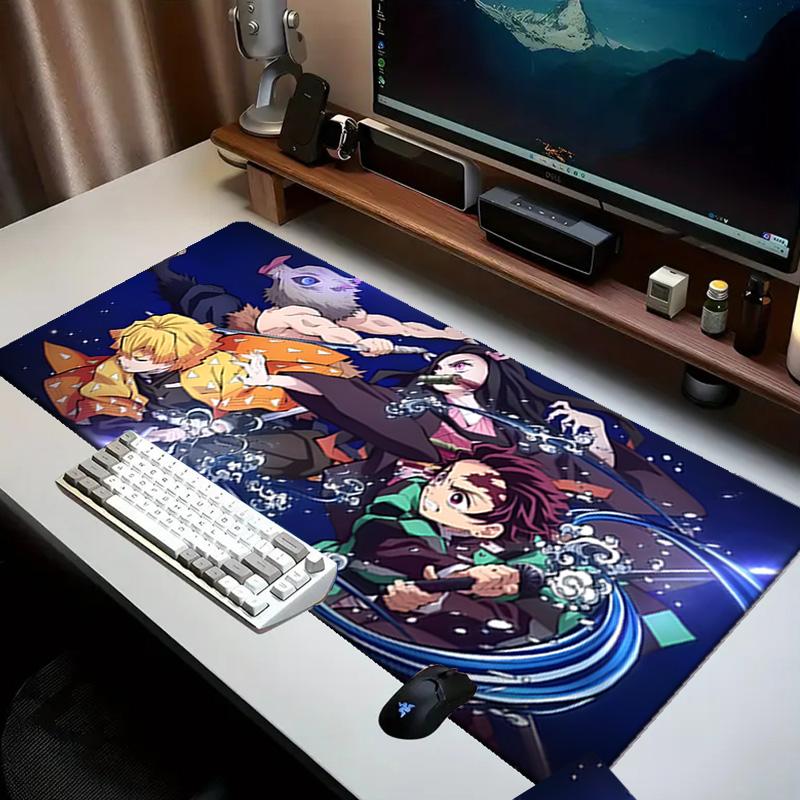Anime Slayer Characters   Mouse pad Office Desk Mat, Gaming Mouse Pad Mousepad, keyboard pad,Heavy-Duty Non-Slip Rubber Backing, Gift