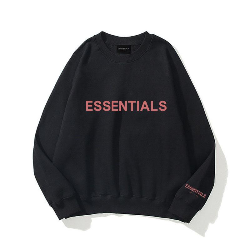 Fear of God Essentials Unisex Fleece Hoodie - Trendy Printed Sweatshirt
