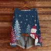 Women's Casual Fashion Round Neck Top Christmas Print Long Sleeve Knit Pullover