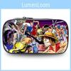 One Piece Luffy Anime Printed Student Single Layer Stationery Storage Pencil Bag For Kids