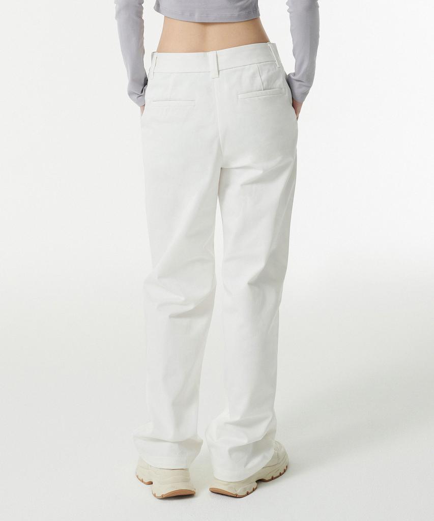MUSINSA STANDARD WOMAN Women'S Heavyweight Cp Regular Fit Chino Pants [White]