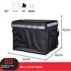 Schwarze Wasserdichte Lebensmittel-Liefer-Isolierbox Kleine Mittlere Große 30 45 62L Größen Lokale Lieferung Kühltasche Picknick BBQ Zubehör