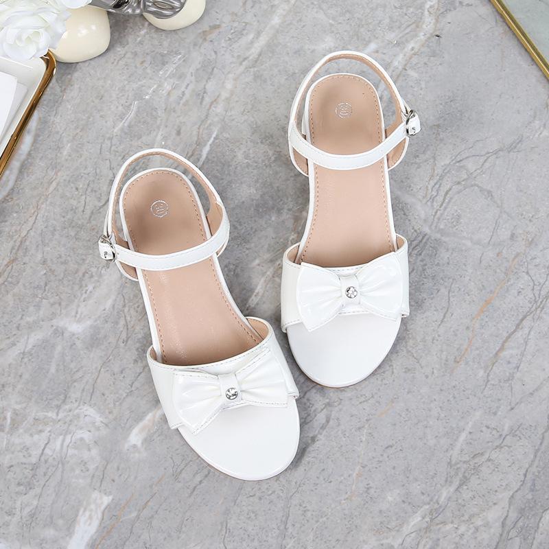 Girls' Fashion Sandals: Summer Princess-Style High-Heeled Shoes for Kids