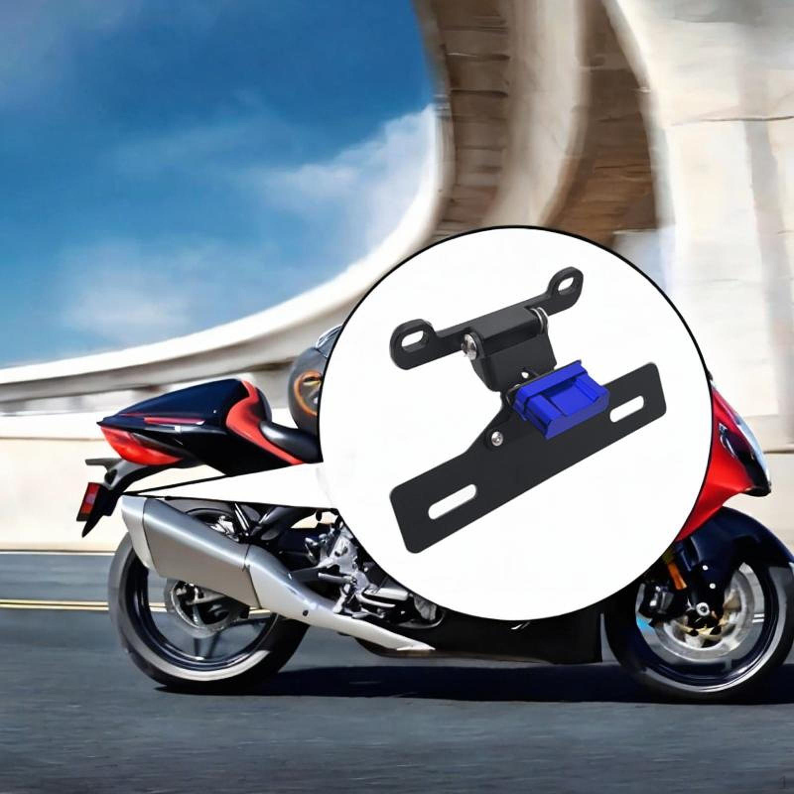 

Кронштейн держателя номерного знака мотоцикла из алюминиевого сплава, прочный аксессуар, замена для синий