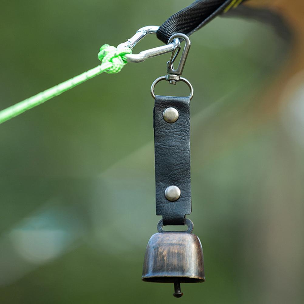 Bear Bell with Emergency Whistle Set with Magnetic Silencer Bear Repelling Bell for Outdoor Camping Survival Hiking Climbing