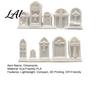 Miniature Gothic Figurines 10Pcs Mini Tombstone 3D Printed Unpainted Gravestone Model Kit Micro Cemetery Mausoleum Ornaments Diorama Accessories,