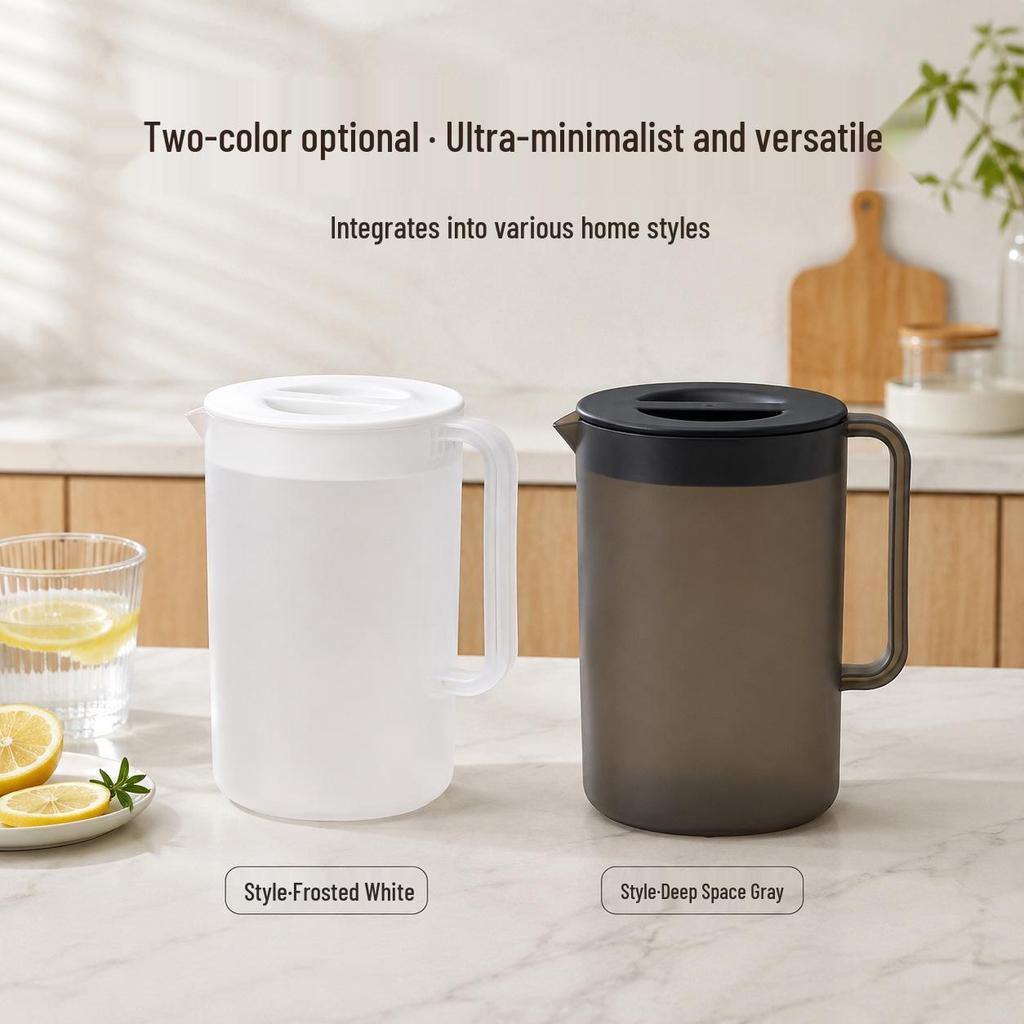 Plastic Food Grade Cold Water Kettle: High-Capacity, Heat-Resistant Tea Brewing Bucket with Scale