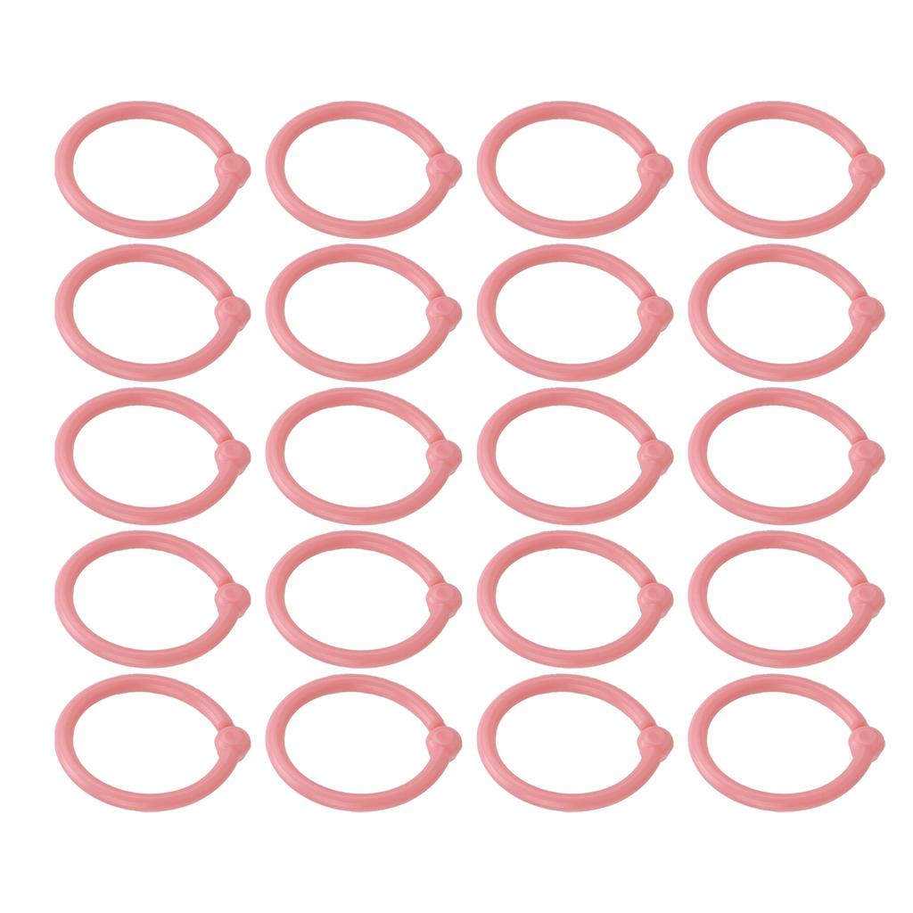 40 Pcs Rings Multifunction Multiple Colors Round Hole Loose Lf Paper Single Rings