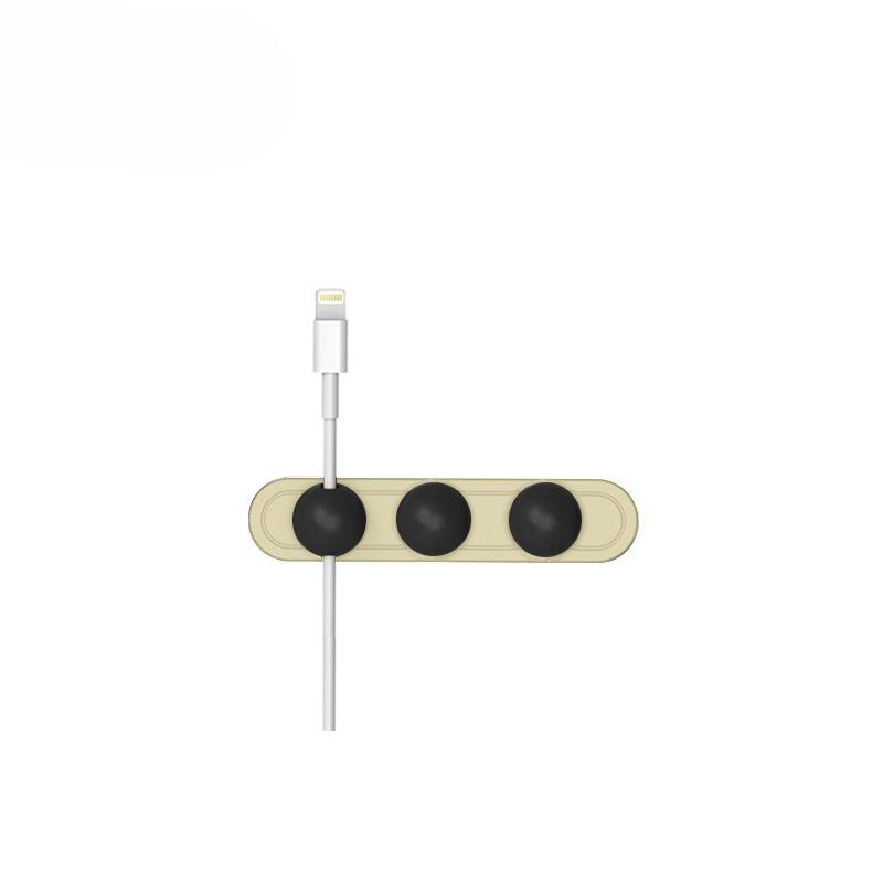 

Magnetic cable retainer, data cable winder, magnetic fixator, desktop cable manager, Android charging cable storage and collection device молоко, білий колір