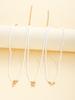 3 Pcs Multi-Layer Pearl Necklace Set For Woman Elegant Chokers Retro Neck Chain Imitation Pearl Star Moon Heart Necklace Jewelry