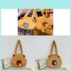 Plush Cat Shape Tote Bag With Zipper Closure For Casual Day Use