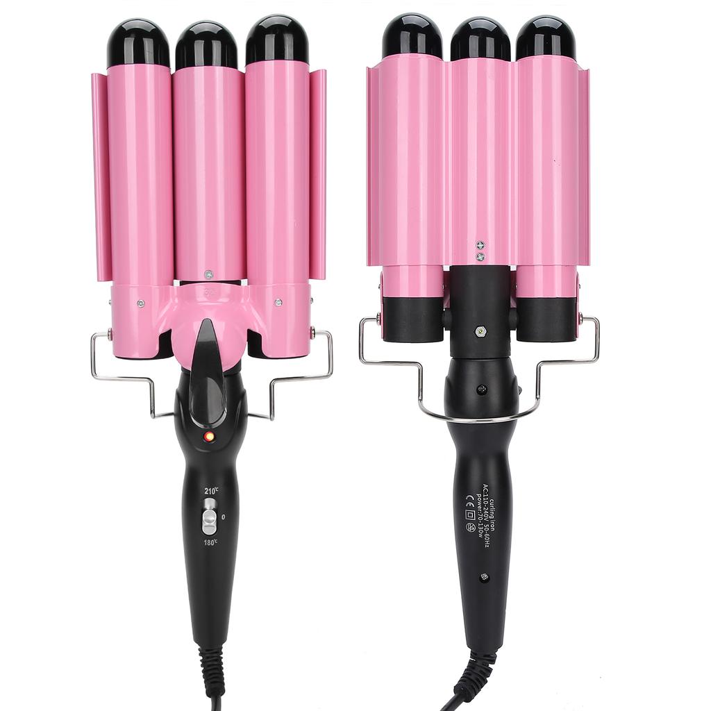 3 Barrel Curling Iron Wand Adjustable Hair Curler Waver Crimper Hair Styling Tool
