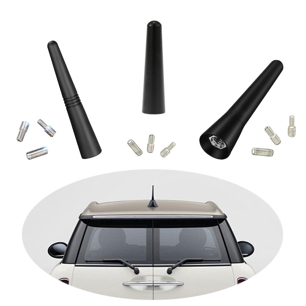 Strong Radio Roof Mount FM AM DAB Black 6.5cm Length with Antenna Screws Car Universal Mini Auto Accessories Short Vehicle R3H1