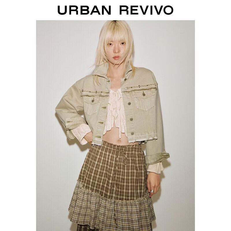 

UR 2026 Women s Distressed Frayed Workwear Jacket S