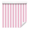 White and Pink Vertical Stripes Wallpaper for Living Room and Bedroom 50x1000