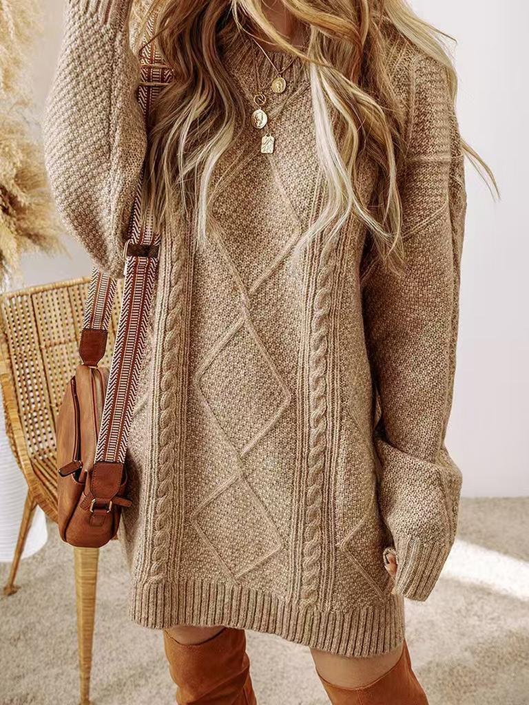 New Arrivals Women's Fashion Loose Lazy Style Sweater Dress